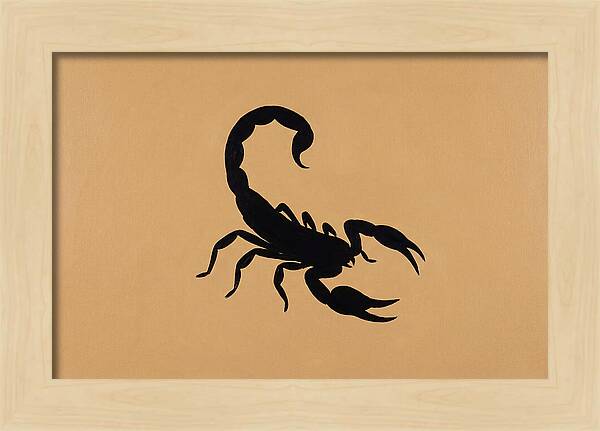 Scorpion Silhouette On Warm Background