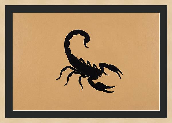 Scorpion Silhouette On Warm Background