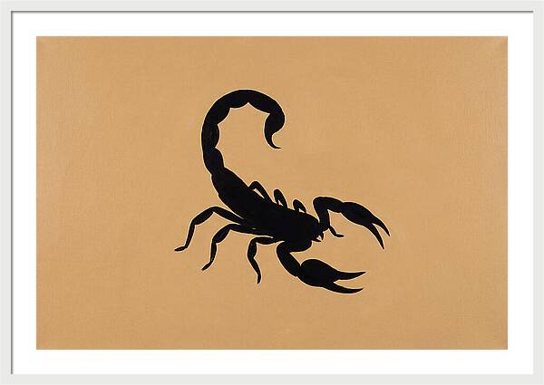 Scorpion Silhouette On Warm Background
