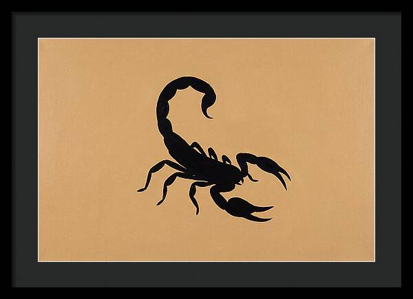 Scorpion Silhouette On Warm Background