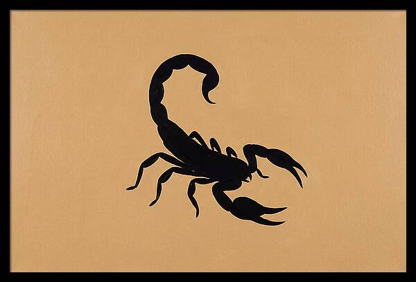 Scorpion Silhouette On Warm Background