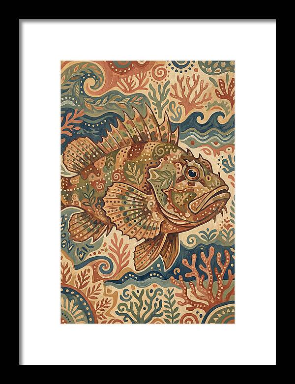 Scorpionfish Folk Art