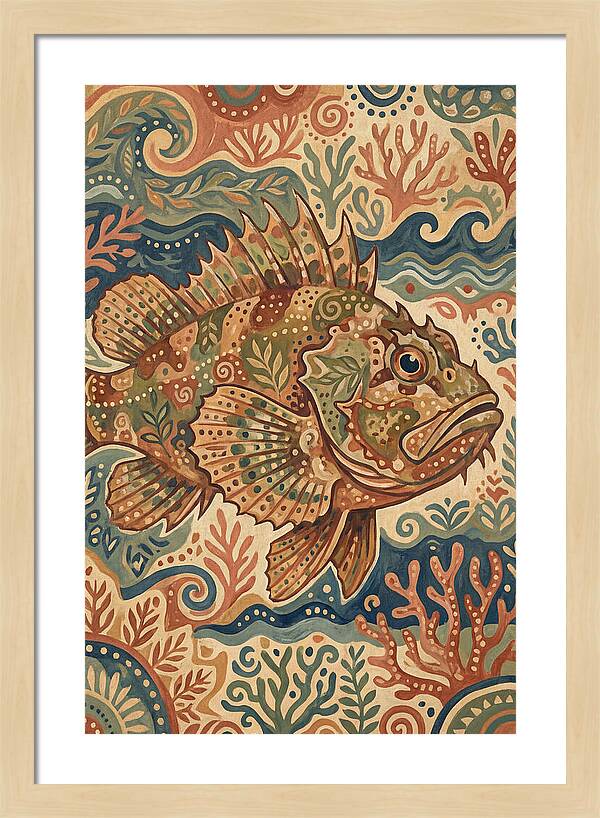 Scorpionfish Folk Art