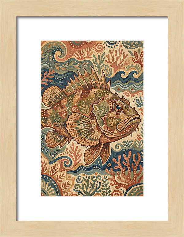 Scorpionfish Folk Art