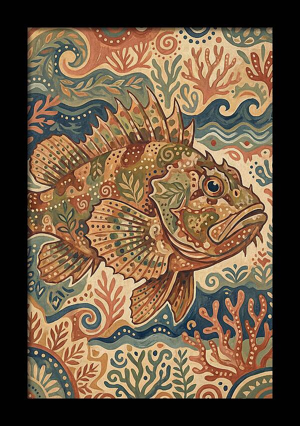 Scorpionfish Folk Art