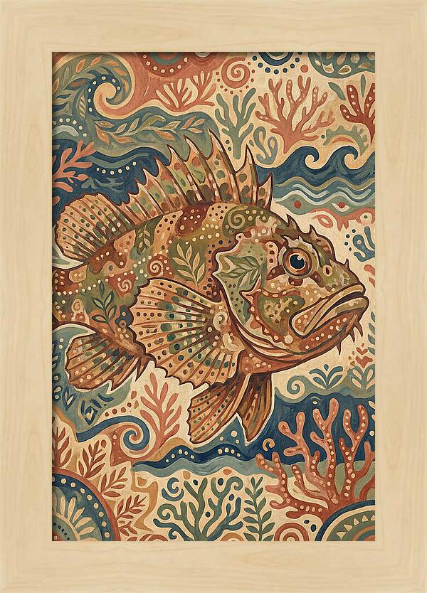 Scorpionfish Folk Art