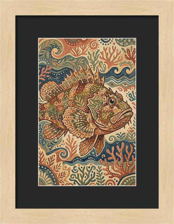 Scorpionfish Folk Art