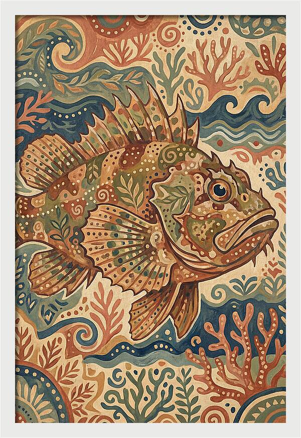 Scorpionfish Folk Art