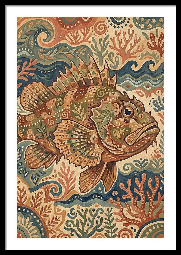 Scorpionfish Folk Art