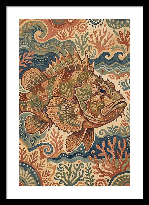 Scorpionfish Folk Art