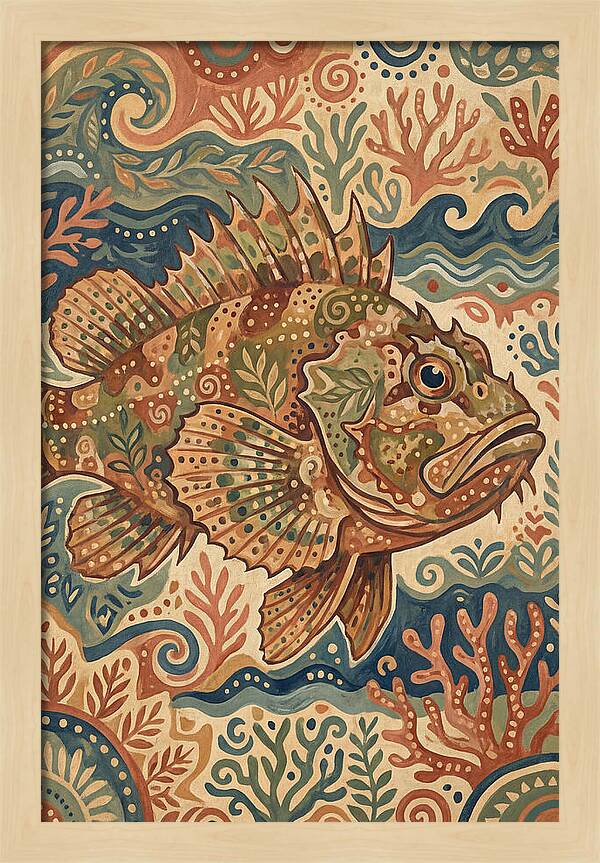 Scorpionfish Folk Art