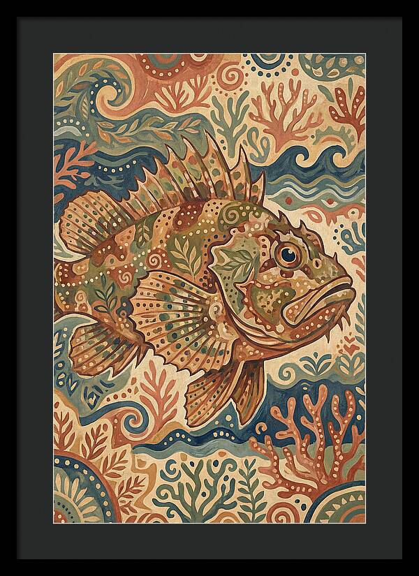 Scorpionfish Folk Art