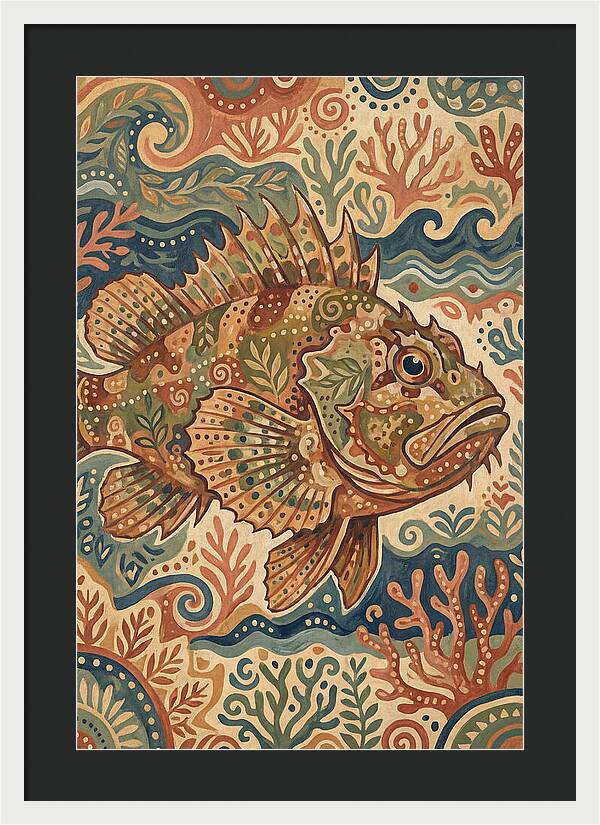Scorpionfish Folk Art