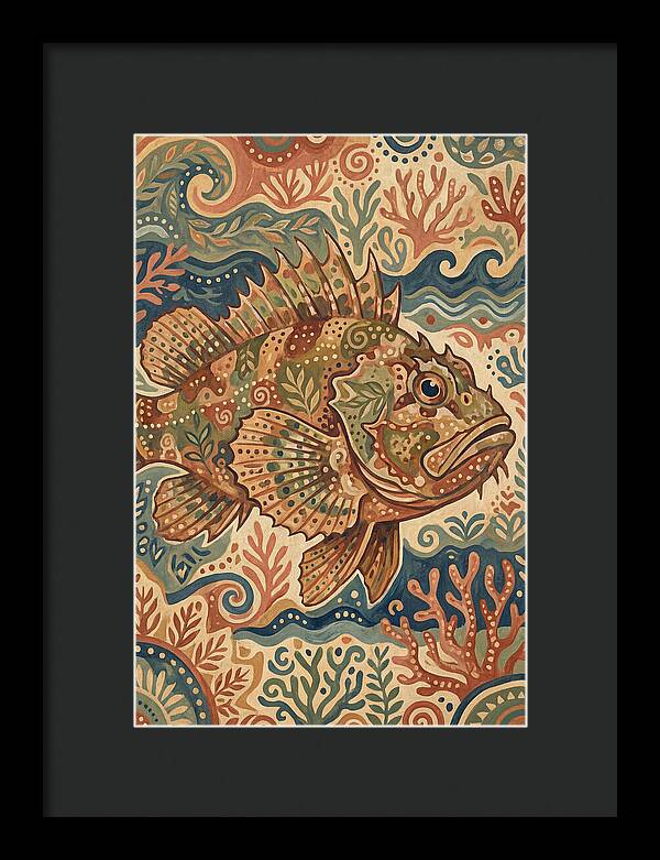 Scorpionfish Folk Art
