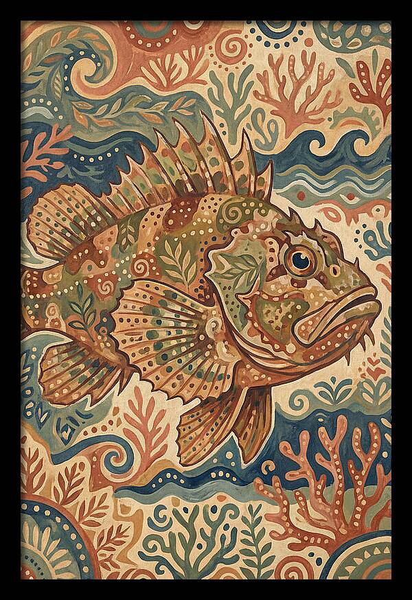 Scorpionfish Folk Art