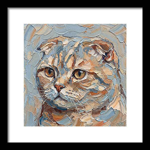 Scottish Fold Cat Portrait