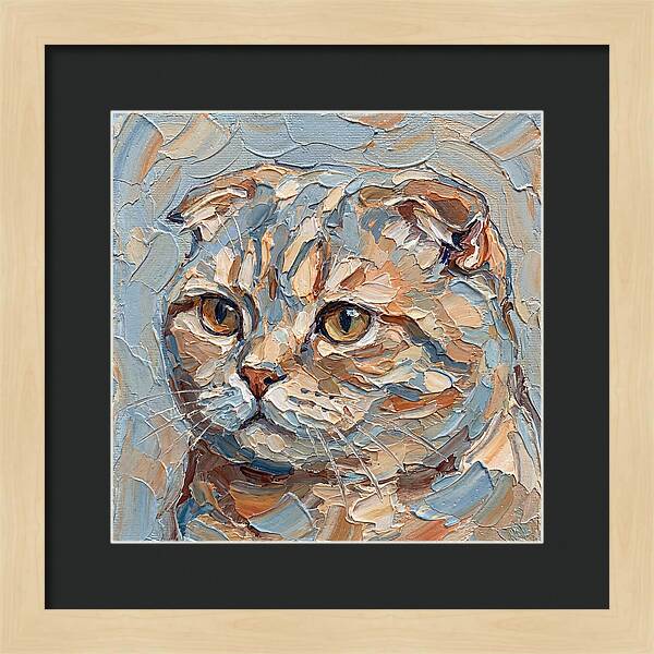 Scottish Fold Cat Portrait