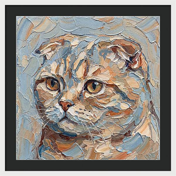 Scottish Fold Cat Portrait