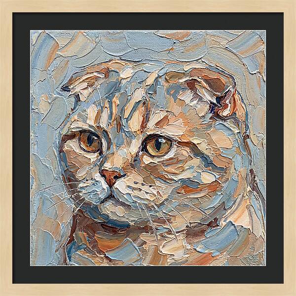 Scottish Fold Cat Portrait