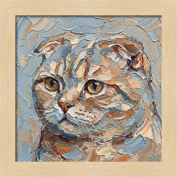 Scottish Fold Cat Portrait