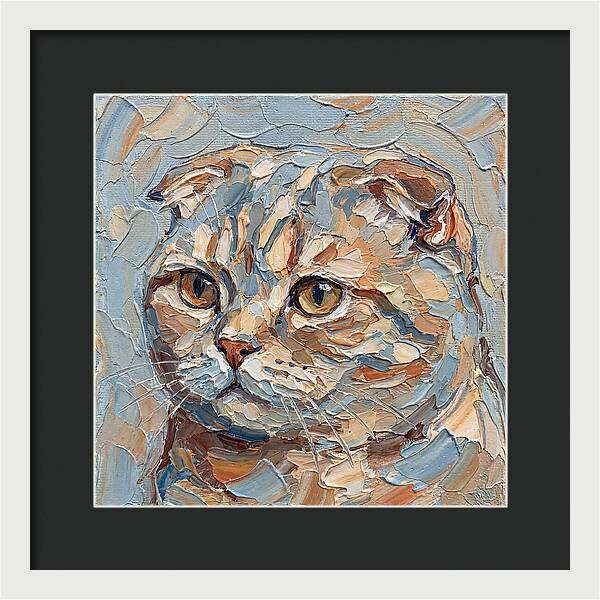 Scottish Fold Cat Portrait
