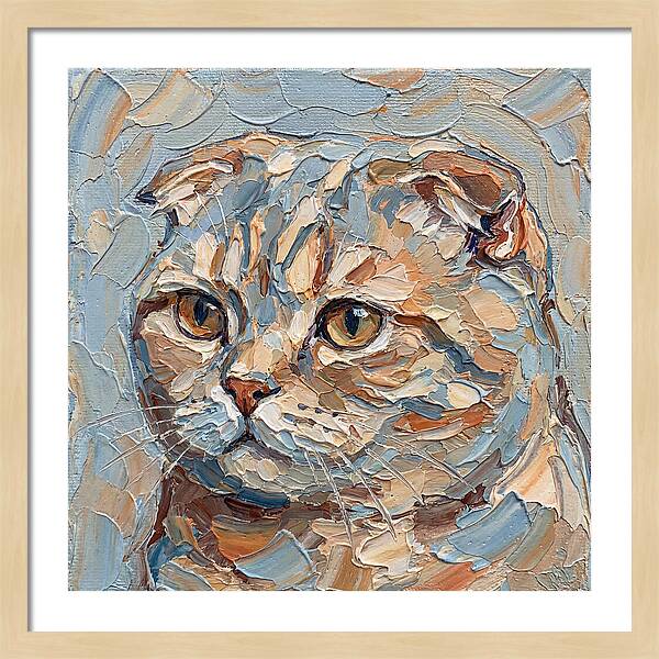 Scottish Fold Cat Portrait