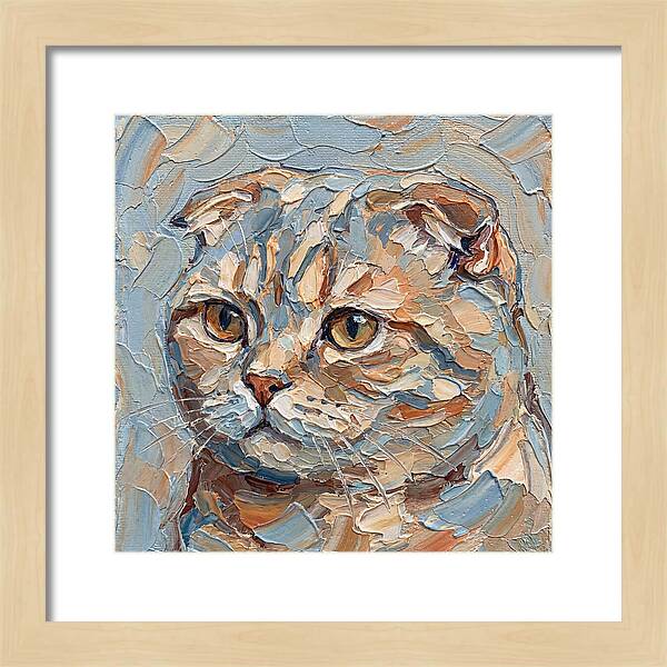 Scottish Fold Cat Portrait