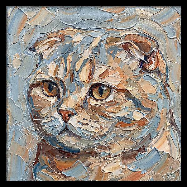 Scottish Fold Cat Portrait