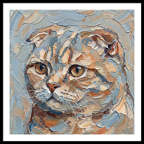 Scottish Fold Cat Portrait