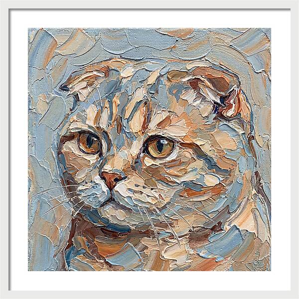 Scottish Fold Cat Portrait