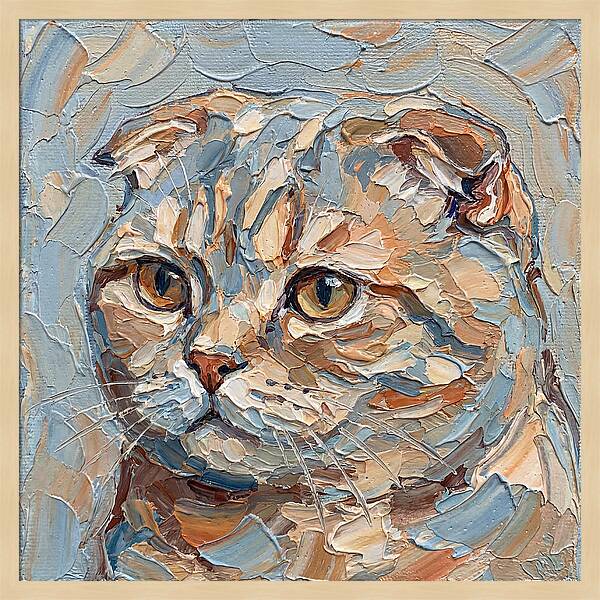 Scottish Fold Cat Portrait