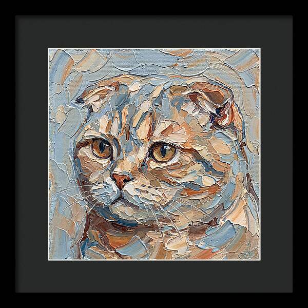Scottish Fold Cat Portrait