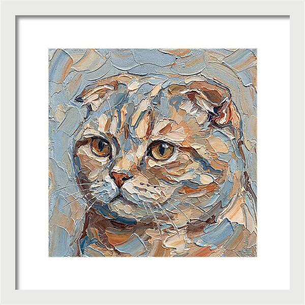 Scottish Fold Cat Portrait