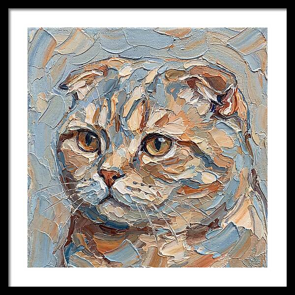 Scottish Fold Cat Portrait