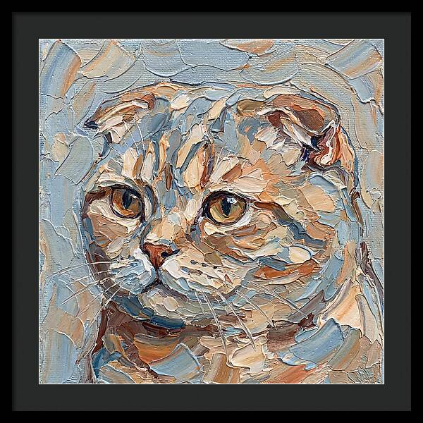 Scottish Fold Cat Portrait