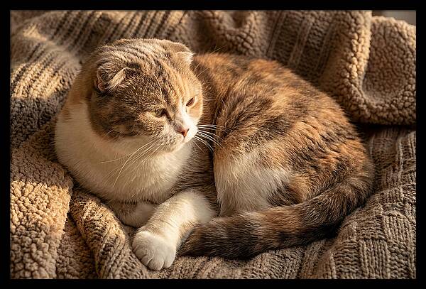 Scottish Fold Cat Relaxing