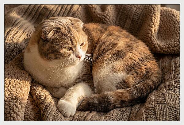 Scottish Fold Cat Relaxing