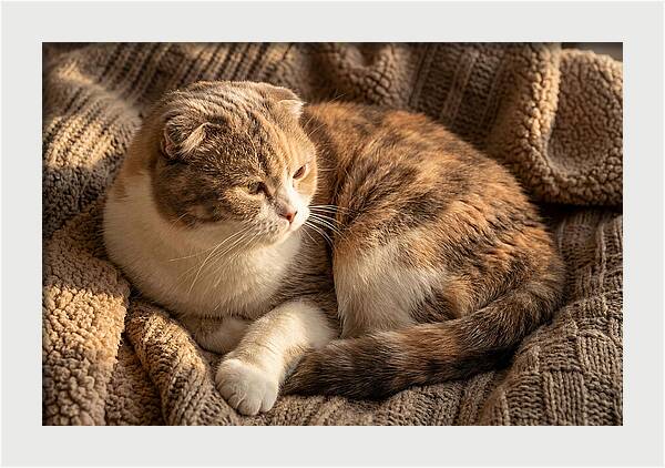 Scottish Fold Cat Relaxing