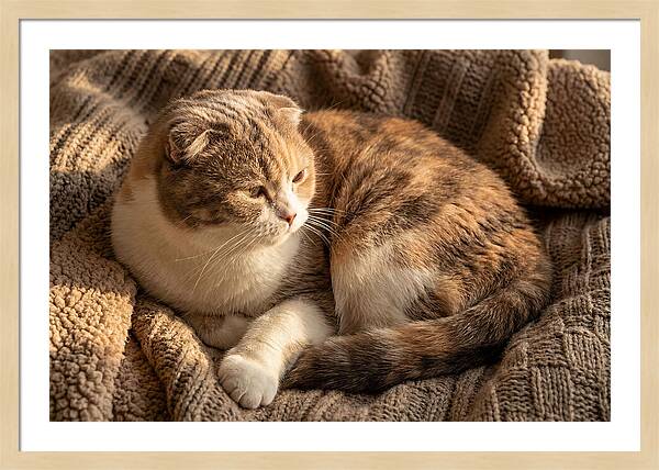 Scottish Fold Cat Relaxing