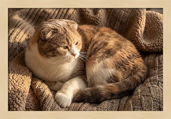 Scottish Fold Cat Relaxing