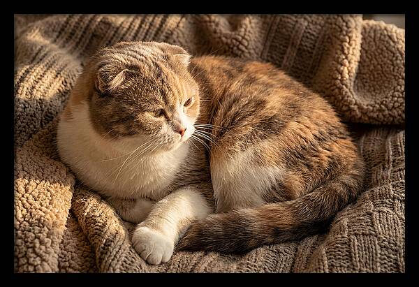 Scottish Fold Cat Relaxing