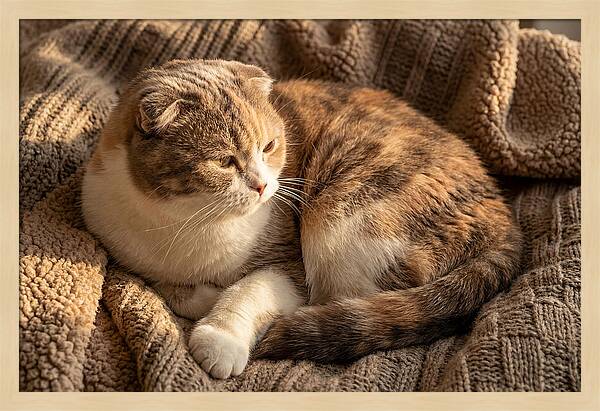 Scottish Fold Cat Relaxing