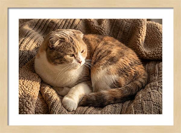 Scottish Fold Cat Relaxing