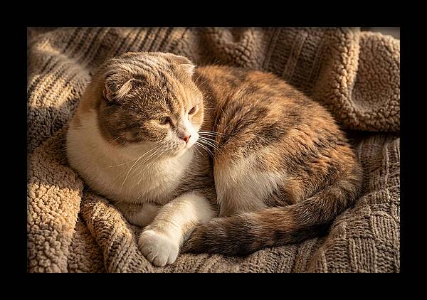 Scottish Fold Cat Relaxing