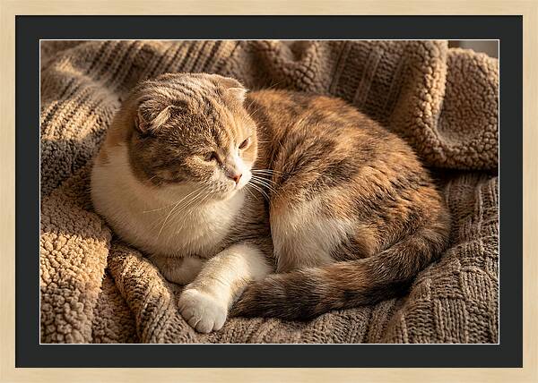 Scottish Fold Cat Relaxing