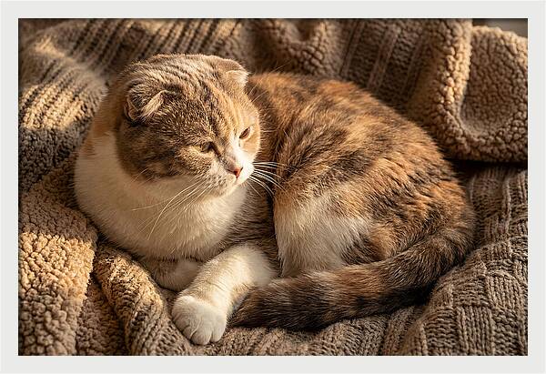 Scottish Fold Cat Relaxing