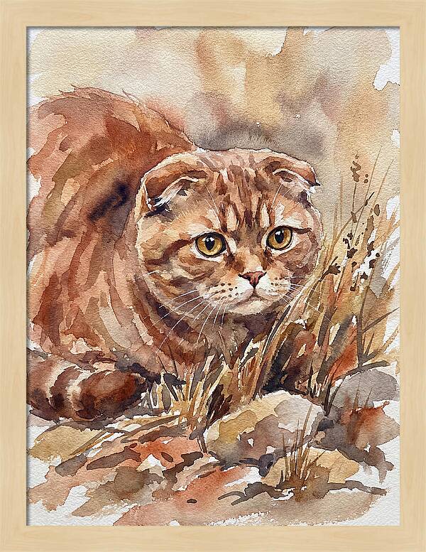 Scottish Fold In Nature