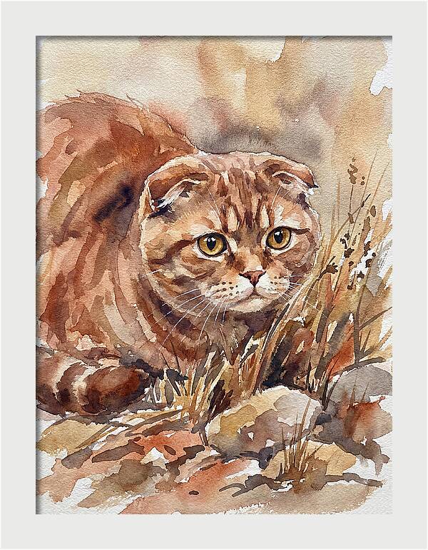 Scottish Fold In Nature