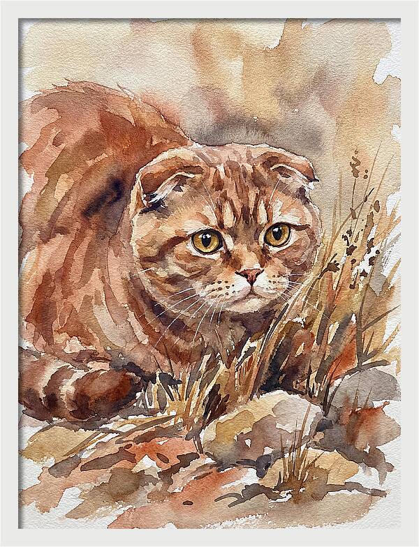 Scottish Fold In Nature