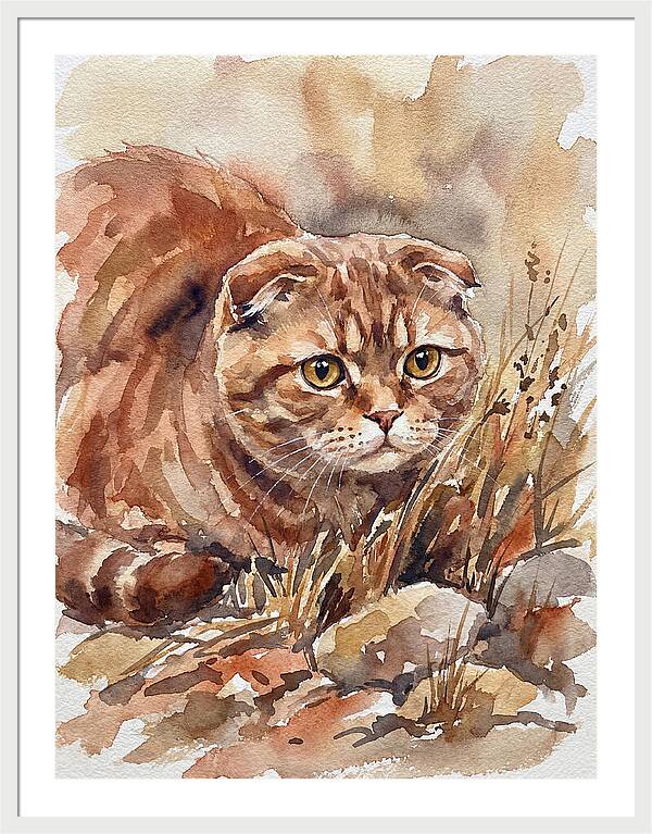 Scottish Fold In Nature